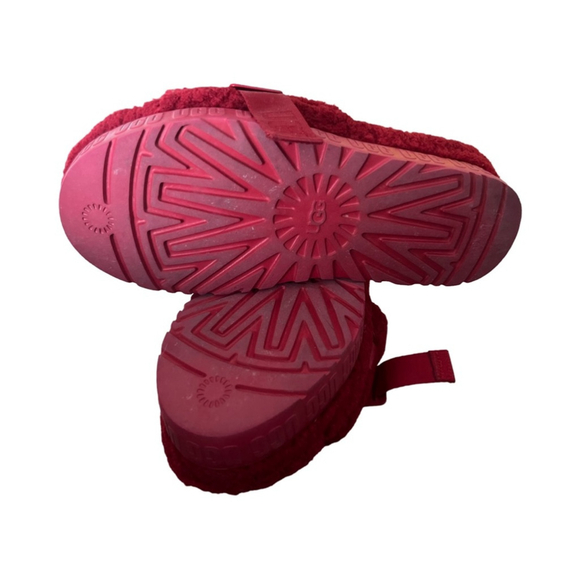 UGG CLassic Flufitta Sandal Ribbon Women's Red Size 1113475RBRD - size 11 - Picture 3 of 4